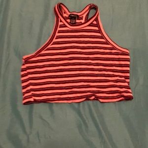 A stripped crop top